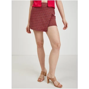 Červená dámská vzorovaná sukně/kraťasy ORSAY - Dámské
