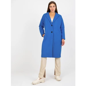 Dark blue lady's coat with pockets OH BELLA