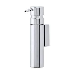 Ścienny dozownik do mydła ze stali nierdzewnej w kolorze srebra z połyskiem 100 ml Nexio – Blomus