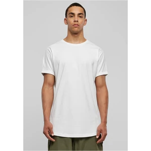 Long T-shirt with a long shape in white
