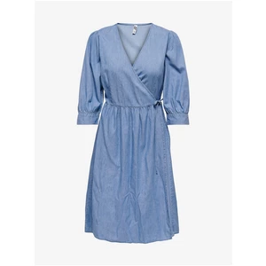 Blue Denim Wrap Dress JDY Casper - Women