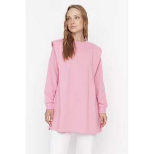 Trendyol Pink Padded Knitted Sweatshirt