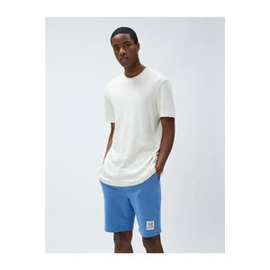 Koton Lace-up Shorts with Labels and Pockets