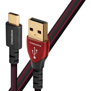 AudioQuest Cinnamon 1,5 m Noir-Rouge Câble USB Salut-Fi