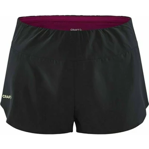 Craft PRO Hypervent Split Women's Shorts Black/Roxo S Bežecké kraťasy