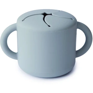 Mushie Baby Snack Cup hrnček na desiatu/olovrant Powder Blue 1 ks