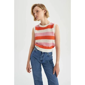 DEFACTO Regular Fit Color Block Crew Neck Singlet