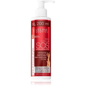 Eveline Cosmetics Extra Soft SOS krém na ruce pro suchou namáhanou pokožku s pumpičkou 200 ml