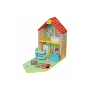 TM Toys Peppa Pig Dřevěný rodinný domek s figurkami a příslušenstvím