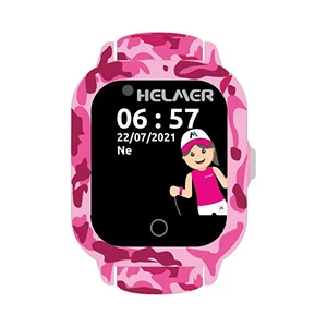 Inteligentné hodinky Helmer LK 710 dětské s GPS lokátorem (hlmlk710r) červené detské hodinky • 1,33" TFT LCD displej • dotykové ovládanie • Wi-Fi • GP
