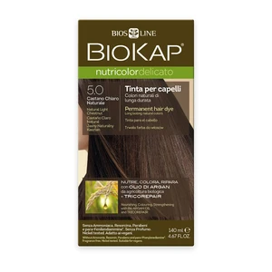 Biokap NUTRICOLOR DELICATO - farba na vlasy - 5.0 Gaštanová prírodná svetlá 140 ml