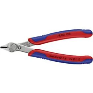 Kliešte na plošné spoje pre elektroniku a jemnú mechaniku Knipex Super-Knips 78 03 125, bez fazety, 125 mm