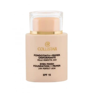 Collistar Even Finish Foundation+Primer 24h Perfect Skin make-up a podkladová báza SPF 15 odtieň 1 Ivory 35 ml