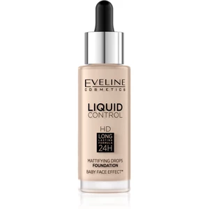 Eveline Cosmetics Liquid Control tekutý make-up s pipetou odtieň 01 Light Beige 32 ml