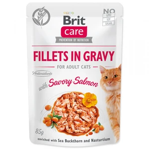 BRIT CARE cat kapsa ADULT  SAVORY salmon - 85g