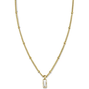 Rosefield Pozlacený ocelový náhrdelník s krystalem Swarovski Toccombo JTNBG-J441