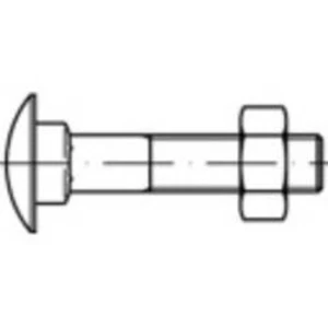 Plochá guľatá skrutka TOOLCRAFT 111134 M5 DIN 603 40 mm oceľ 200 ks