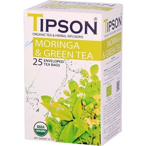 Čaj TIPSON BIO Health Teas Moringa GreenTea 25x1,5g