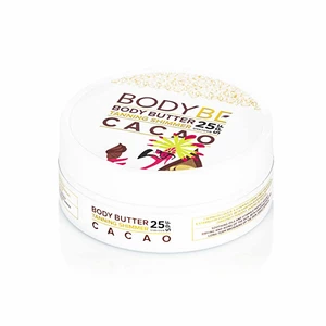 BODYBE Opalovací máslo se třpytivým efektem Kakao SPF 25 (Body Butter Tanning Shimmer) 150 ml