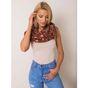 Brown shawl with flowers