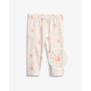 Růžové holčičí dětské legíny organic cotton crop leggings