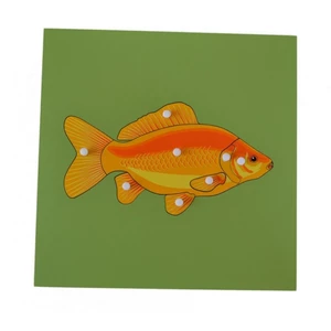 Montessori Vkládací puzzle s kostrou ryby
