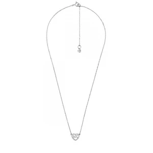 Michael Kors Romantický strieborný náhrdelník so zirkónmi MKC1244AN040