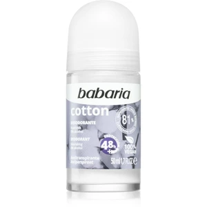 Babaria Deodorant Cotton antiperspirant roll-on s vyživujícím účinkem 50 ml