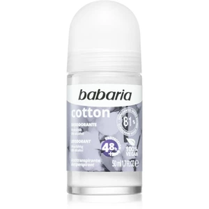 Babaria Deodorant Cotton antiperspirant roll-on s vyživujícím účinkem 50 ml