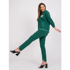 Dark green women's set with Andres blouse