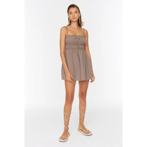 Trendyol Brown Petite Strap Dress