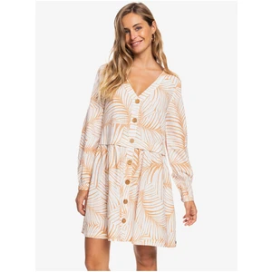 Creamy-Apricot Women's Patterned Dress Roxy - Women