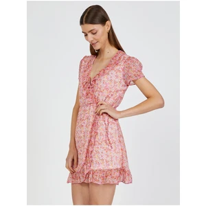 Light Pink Floral Wrap Dress TALLY WEiJL - Women