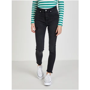 Black Shortened Skinny Fit Jeans TALLY WEiJL - Women
