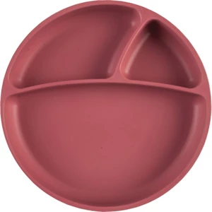 Minikoioi Suction Plate delený tanier s prísavkou Rose 1 ks