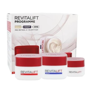 L´Oréal Paris Revitalift darčeková kazeta denná pleťová starostlivosť 50 ml + nočná pleťová starostlivosť 50 ml + očný krém 15 ml poškodená krabička