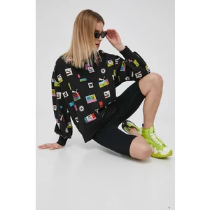 Black Women's Patterned Oversize Sweatshirt Puma - Women
