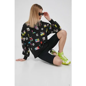 Černá dámská vzorovaná oversize mikina Puma - Dámské