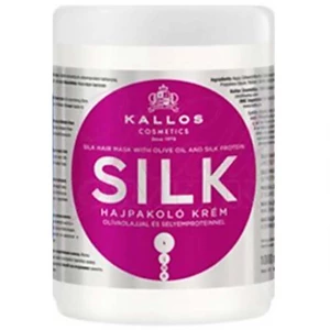 Kallos Hydratační maska na vlasy s olivovým olejem a hedvábným proteinem KJMN (Silk Hair Mask with Olive Oil and Silk Protein) 1000 ml