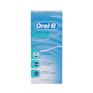 Oral B Super Floss dentálna niť pre strojček a implantáty 50 ks