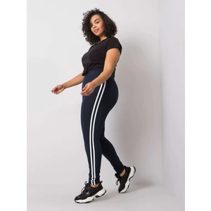 Plus size navy blue leggings