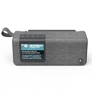 Stolní rádio Hama DR200BT, DAB+, FM, Bluetooth, šedá
