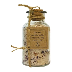 Nikoleta-Maria Luxusní koupelová sůl s éterickými oleji a květy růží 300 g