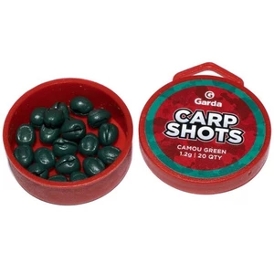 Garda bročky carp shots camou green - 20 ks 1,2 g