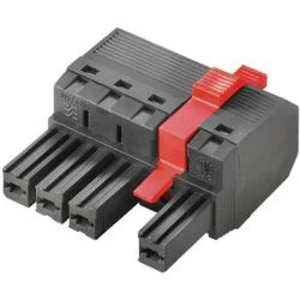 Zásuvkový konektor na kabel Weidmüller BVF 7.62HP/04/180MF2 SN BK BX 1430120000, 40 ks