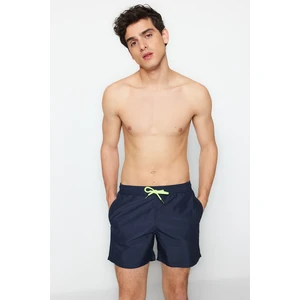 Trendyol Navy Blue Men's Basic Standard Length Swimwear Marine Shorts