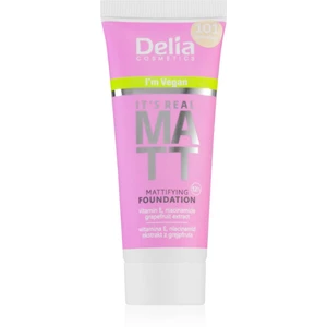 Delia Cosmetics It's Real Matt matující make-up odstín 104 Sand 30 ml