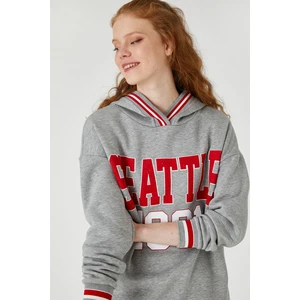 Koton Sweatshirt - Gray - Relaxed fit