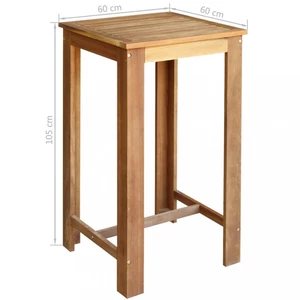Barový stůl hnědá Dekorhome 60x60 cm,Barový stůl hnědá Dekorhome 60x60 cm