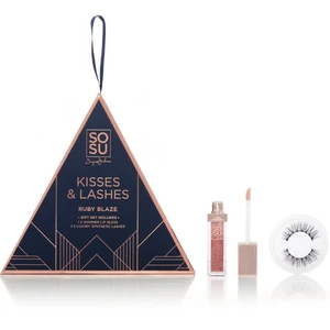 SOSU Cosmetics Limited Edition Kisses & Lashes dárková sada Ruby Blaze